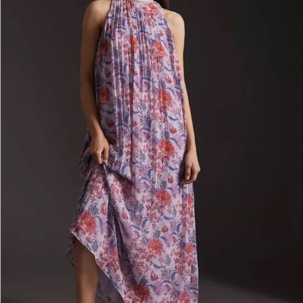 Anthropologie Halter Maxi Dress